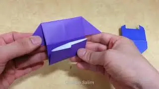 Qolbun Salim | Origami stag beetle folding with colored paper