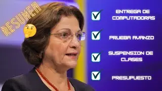 🤯  Ministra de ✍️ Educacion habla sobre la entrega de 👩‍💻 computadoras y  🧑‍💼  Prueba Avanzo