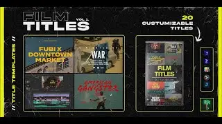 Custom Film Titles Presets For Any Video & Photo Project!