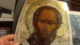 Пишем икону Святителя Николая. Тональная проработка лика  Вторая плавь  Борода  Власы  Движки