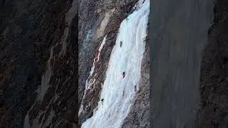 Winter ice climbing activities in Nepal 🇳🇵