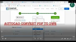 How to convert PDF into AutoCad DWG in online within 2 minutes.