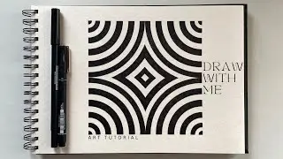 Easy to make || Black and White Optical Illusion || 16x16 Square Art