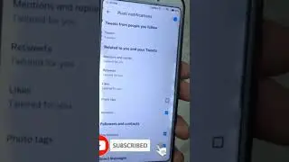 Disable Twitter App Push Notifications