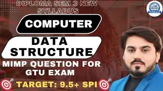 DATA STRUCTURE MIMP QUESTION FOR GTU EXAM || ALL UNIT || DIPLOMA SEM 3 COMPUTER || NEW SYLLABUS ||