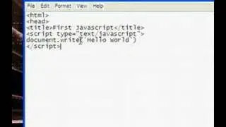 JavaScript Tutorial #1 