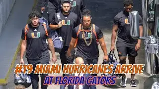#19 Miami Hurricanes Arrive at Ben Hill Griffin Stadium to Face the Florida Gators