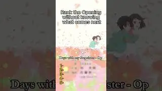 Rank The Anime Opening Without Knowing The Next One! #anime #animemusic #parati #shorts #opening