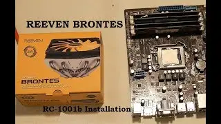 Reeven RC-1001 Brontes 4K Installation - Best Slim Low Profile CPU Cooler for Mini ITX and HTPC