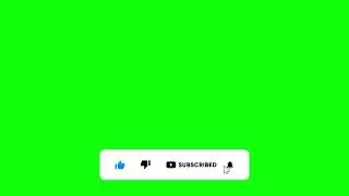 👍YouTube green📊 screen subscribe button with bell icon | subscribe green screen button with like ||