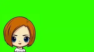 green screen animasi kartun bicara