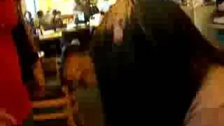 Kim getting caked