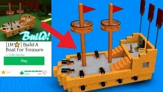 Thumbnail Boat!- ROBLOX Build a Boat for Treasure (Speed Build)