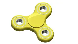 Cad modeling of fidget spinner in solidworks