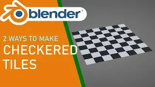 Blender 2 ways to make checkered tiles