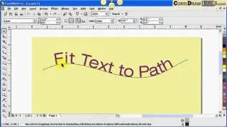 Fitting text to path in CorelDraw