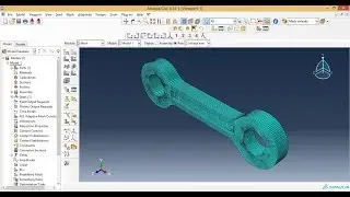 Abaqus Meshing Tutorials - Meshing of Linkage Arm in Abaqus