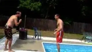Getting hit off the diving board