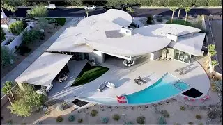 INSIDE Ultra Modern Quarry Tom Fazio Golf Curvilinear Contemporary Desert Home