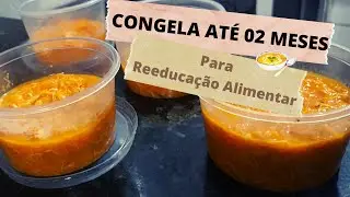 COMO FAZER SOPA DE ABÓBORA E FRANGO E CONGELAR:  opção para janta na reeducação alimentar.