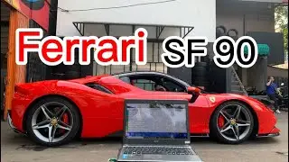 PENGGANTIAN KENALPOT PADA FERRARI SF90😱😱😱 #ferarrisf90 #sf90stradale #mekanik #otomott#supercar