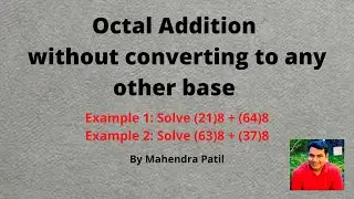Octal Addition without converting to any other base
