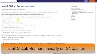Install GitLab Runner 16.2 manually on GNU/Linux