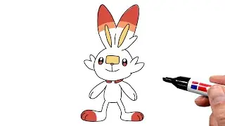 How to Draw Scorbunny From Pokémon