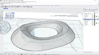 Rhino 3D Basics - Surface Modelling Part IX - Sweep 2 and Loft
