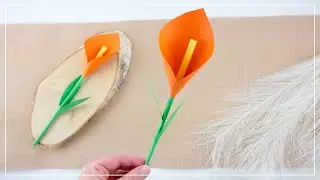 Make a simple flower out of paper | DIY decoration idea in spring