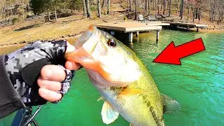 It's Shallow Fishing Time! (Spring Pre Spawn Jig BASS FISHING) Fishing Lake Ann