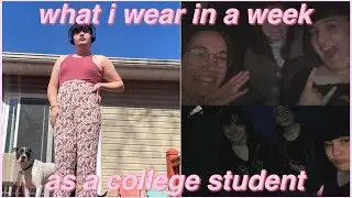 what i wear in a week as a college student :)