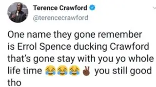 ERROL SPENCE JR WE'LL NEVER FORGET YOU DUCKED TERENCE CRAWFORD- AL HAYMON HOLDING ON BELTS #boxing