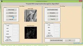 MATLAB code of image compression and Encryption using Fractal and DES respectively.