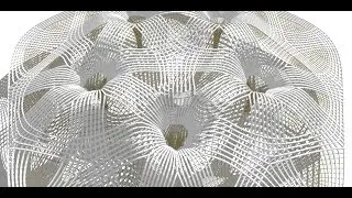 Creating a pentagon nonlinear force density shell structure using Sketchup