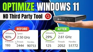 Optimizing⚡️Windows 11 on a MiniPC Without any TOOL and Made 🚀SUPERFAST