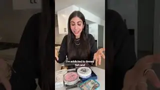 Try tinned fish with me! #shorts #mukbang #eating #food
