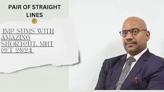 IMP SUMS WITH AMAZING SHORTCUT. MHT CET 2024 (PAIR OF STRAIGHT LINES).