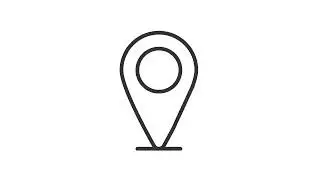 Animated location pin linear icon