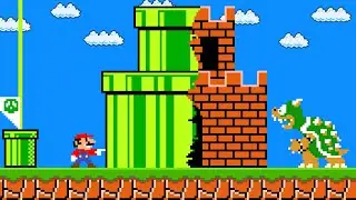 When EVERYTHING Mario touches turns into PIPES