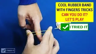 Cool Rubber Band With Fingers Trick | I Tried It #3