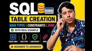 Create Table & Database in SQL 🔥 | How to Create Table | SQL