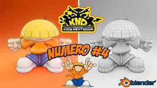 Number 4 🤟(Codename: Kids Next Door) - Character Modeling - Blender 2.93.4
