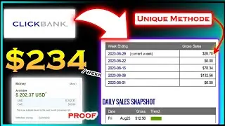 $234 /WEEK  Clickbank SECRET Earning Methode ! (Clickbank Earning Proof)✅