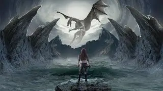 Land Of Dragon Fantasy Art In Photoshop Manipulation Tutorial With Free Stock Link