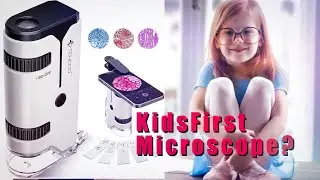 A First Microscope for Young Scientists? (Unboxing & Test)