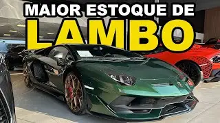 O MAIOR estoque de LAMBORGHINI do BRASIL!