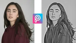 How to Edit Photo - pencil sketch in Pisart | Picsart Editing Tutorial