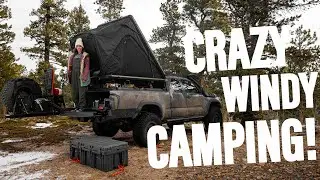 HIGH WIND CAMPING! | Diesel Heater Redemption...