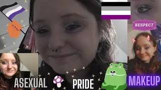 I'm Kinda Asexual -  Asexual Pride Eyeshadow Look!  -  Madalada Munden